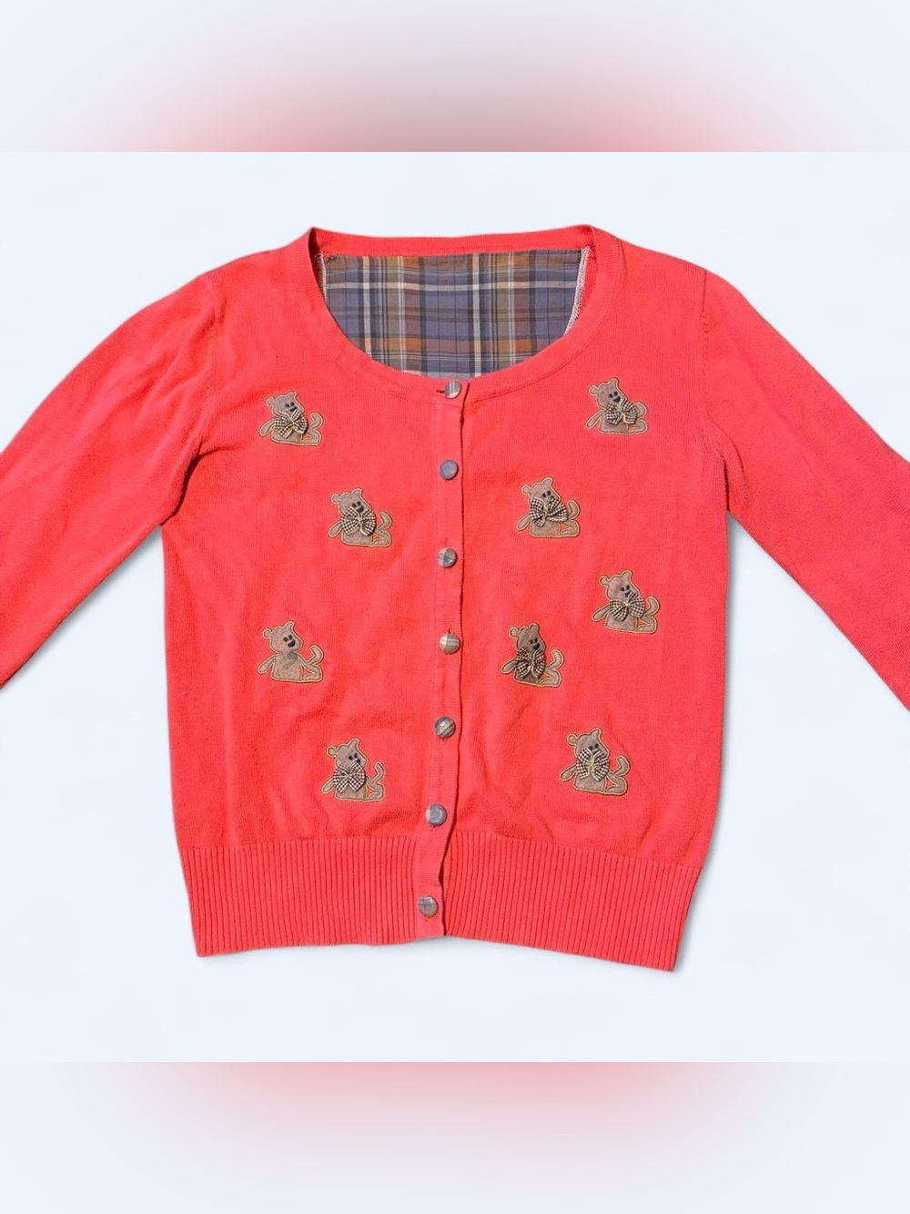 Coquette Pink Bear Sweater Cardigan!